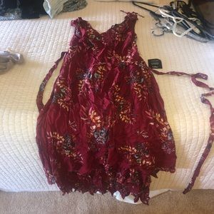Lulus floral wrap dress